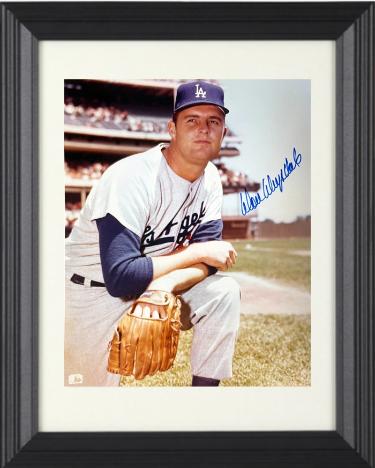 Don Drysdale signed Los Angeles Dodgers MLB Licensed 8x10 Photo imperfect Custom Framing- NFL Alumni LOA