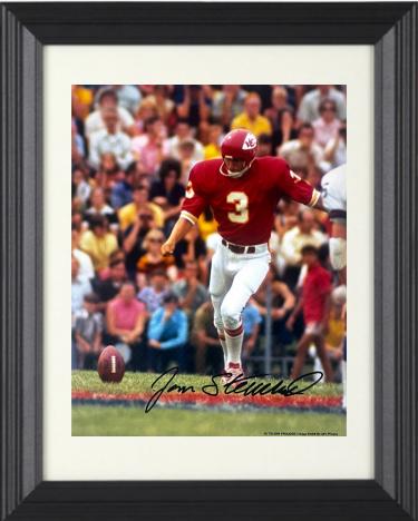 Jan Stenerud signed Kansas City Chiefs NFL Licensed 8x10 Photo Custom Framing- COA (HOF)
