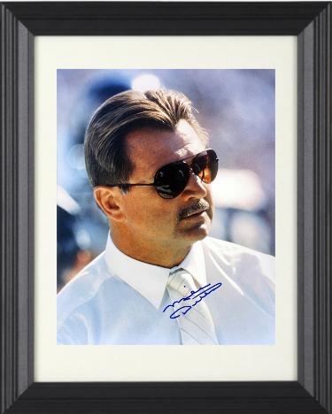 Mike Ditka signed Chicago Bears 8x10 Photo Custom Framing- NFL Alumni, Inc. LOA (HOF/SB Champ)