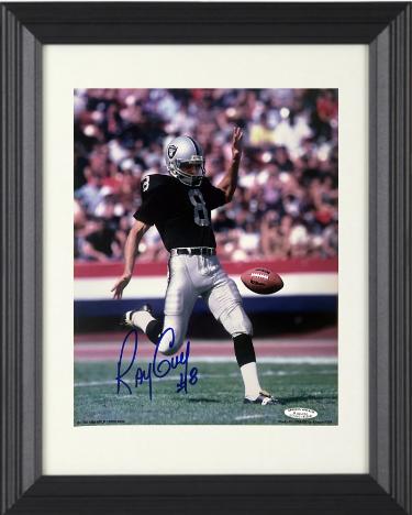 Ray Guy signed Oakland Raiders 8x10 Photo #8 Custom Framing- Sports World Collectibles #A48498/COA