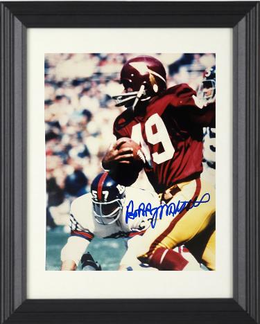 Bobby Mitchell signed Washington 8x10 Photo Custom Framing- NFL Alumni, Inc. LOA (HOF)