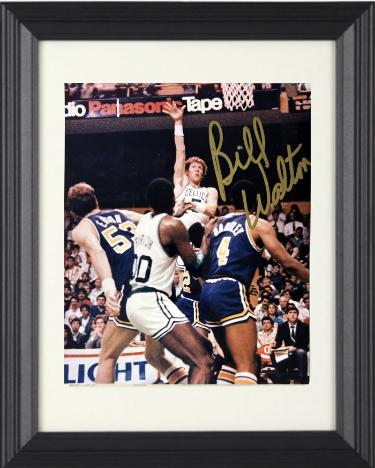 Bill Walton signed Boston Celtics 8x10 Photo imperfect Minor Dings- COA (HOF/2X NBA Champ)