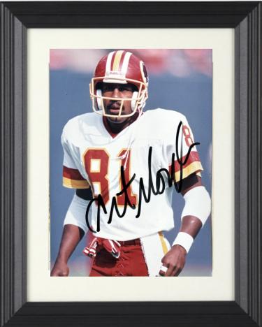 Art Monk signed Washington 5x7 Photo Custom Framing- COA (HOF/3X SB Champ/3X Pro Bowl)