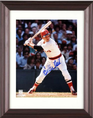Carlton Fisk signed Boston White  Sox MLB Licensed 8x10 Photo minor dings Custom Framing- Tuff Stuff COA/Show Ticket (HOF)
