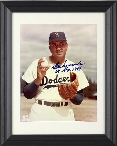 Don Newcombe signed Brooklyn Dodgers MLB Licensed 8x10 Photo NL ROY 1949 Custom Framing- COA