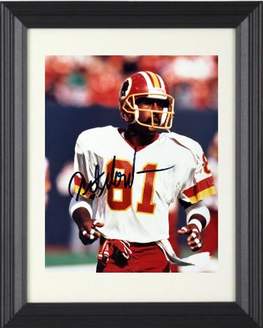 Art Monk signed Washington 8x10 Photo minor dings Custom Framing- COA