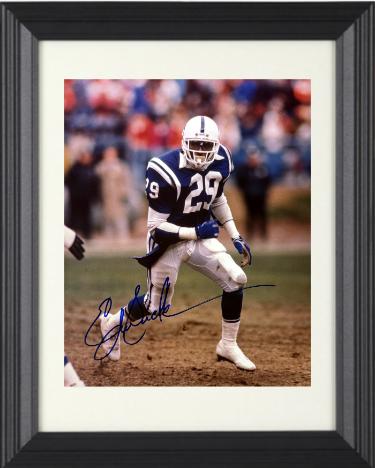 Eric Dickerson signed Indianapolis Colts 8x10 Photo minor dings Custom Framing- NFL Alumni LOA (HOF)