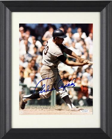 Orlando Cepeda signed San Francisco Giants MLB Licensed 8x10 Photo Custom Framing- Sports World Collectibles #A47610/COA (HOF)