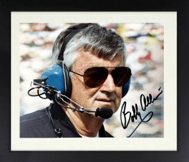 Bobby Allison signed NASCAR Legend 8x10 Photo minor dings Custom Framing- Tuff Stuff COA/Show Ticket (HOF)