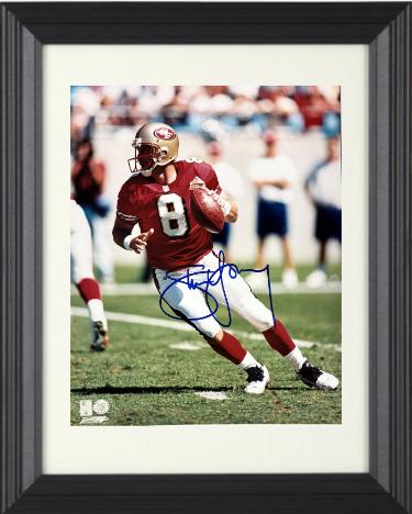 Steve Young signed San Francisco 49ers NFL Licensed 8x10 Photo minor dings Custom Framing- A.A.U Certified (Authentics Autograph