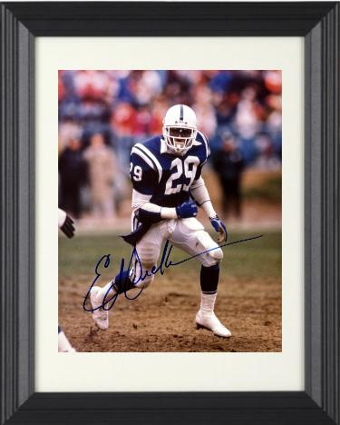 Eric Dickerson signed Indianapolis Colts 8x10 Photo Custom Framing- NFL Alumni LOA (HOF)