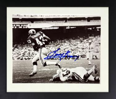 Larry Brown signed Washington Vintage B&W 8x10 Photo Custom Framing- COA (1972 MVP)