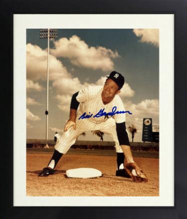 Billy Gardner signed New York Yankees MLB Licensed 8x10 Photo Custom Framing- COA (1954/1961 WS Champ)