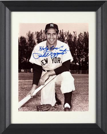 Phil Rizzuto signed New York Yankees MLB Licensed 8x10 Photo Holy Cow minor dings Custom Framing- Tuff Stuff COA/Show Ticket