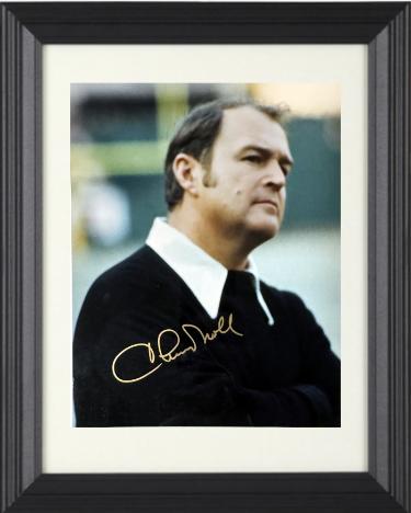 Chuck Noll signed Pittsburgh Steelers 8x10 Photo minor dings Custom Framing- Tuff Stuff, Show Promoter LOA (HOF)