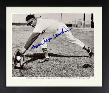 Gordon Hoppy Hopkins signed Indianapolis Clowns Negro League 8x10 Photo minor dings Custom Framing- Collector's Showcase COA