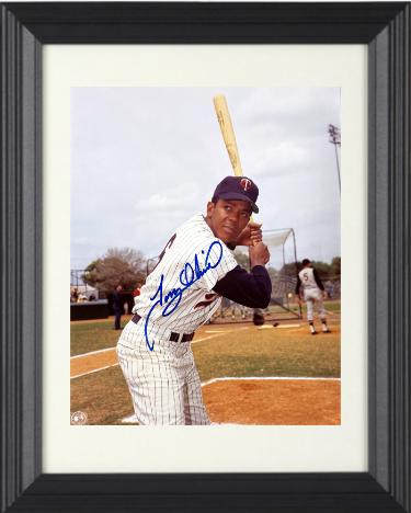 Tony Oliva signed Minnesota Twins MLB Licensed 8x10 Photo Custom Framing- Tuff Stuff COA (HOF)