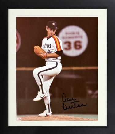 Don Sutton signed Houston Astros MLB Licensed 8x10 Photo minor dings Custom Framing- Tuff Stuff COA (HOF)