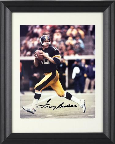 Terry Bradshaw signed Pittsburgh Steelers 8x10 Photo minor dings Custom Framing- NFL Alumni LOA (HOF)