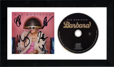 Old Dominion Band Signed 2025 Barbara Album Cover Booklet w/ CD Custom Framing COA Matthew Ramsey/Rosen/Sellers/Sprung/Tursi