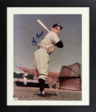 Yogi Berra signed New York Yankees MLB Licensed 8x10 Photo minor dings Custom Framing- Tuff Stuff COA (HOF/10X WS Champ)