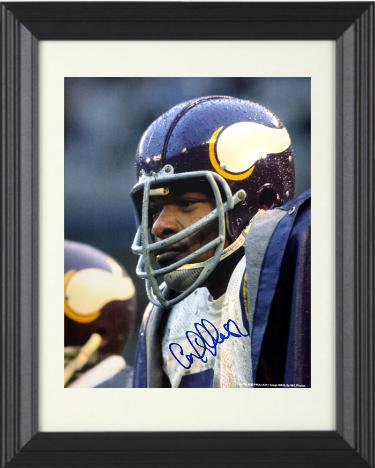 Carl Eller signed Minnesota Vikings NFL 8x10 Photo #81 Custom Framing- COA (HOF/Purple People Eaters)