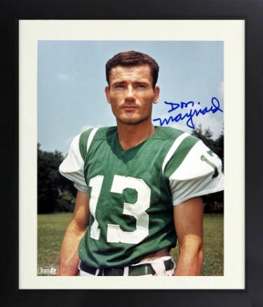 Don Maynard signed New York Jets NFL Licensed 8x10 Photo Custom Framing- COA (HOF/Show Ticket)