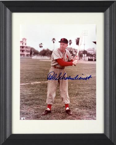 Red Schoendienst signed St. Louis Cardinals MLB Licensed 8x10 Photo Custom Framing- COA (HOF)