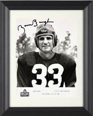 Sam/Sammy Baugh signed HOF Enshrinee Class of 1963 B&W 8x10 Photo minor dings Custom Framing- COA (TCU/Washington)