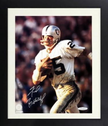 Fred Biletnikoff signed Oakland Raiders 8x10 Photo minor dings Custom Framing- Sports World COA