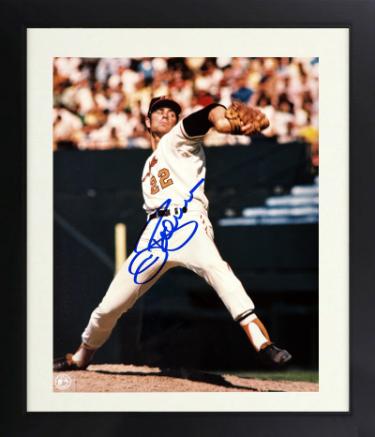 Jim Palmer signed Baltimore Orioles MLB 8x10 Photo minor dings Custom Framing- COA (HOF/Ticket)
