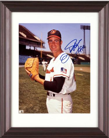 Jim Palmer signed Baltimore Orioles MLB 8x10 Photo HOF 1990 minor dings Custom Framing- COA