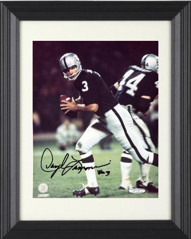Daryle Lamonica signed Oakland Raiders NFL Licensed 8x10 Photo minor dings Custom Framing- Sports World Collectibles COA