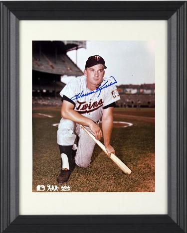 Harmon Killebrew signed Minnesota Twins MLB Licensed 8x10 Photo minor dings Custom Framing- COA (HOF)