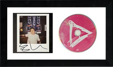 Ed Sheeran signed 2025 Play Indie Polaroid 3.5x4.25 Auto/Sleeve/Booklet/CD 6.5x12 Custom Framing- COA