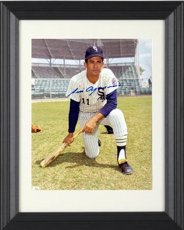 Luis Aparicio signed Chicago White Sox MLB 8x10 Photo minor dings Custom Framing- CSA COA (HOF/13X AS/ROY)