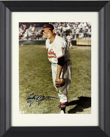 Early Wynn signed Cleveland MLB Licensed 8x10 Photo minor dings Custom Framing- COA (HOF/CY/9XAS)