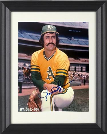 Rollie Fingers signed Oakland A's MLB Licensed 8x10 Photo minor dings Custom Framing- COA (HOF)