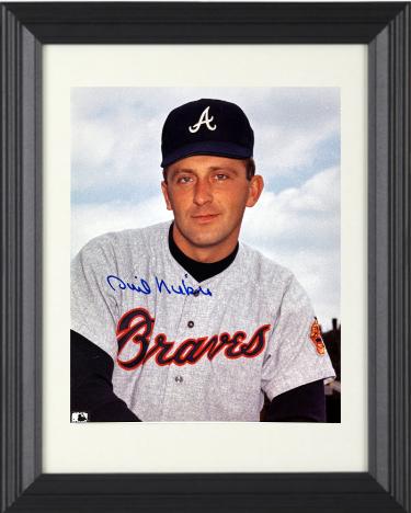 Phil Niekro signed Atlanta Braves MLB 8x10 Photo minor dings Custom Framing- COA (HOF/318 Wins)