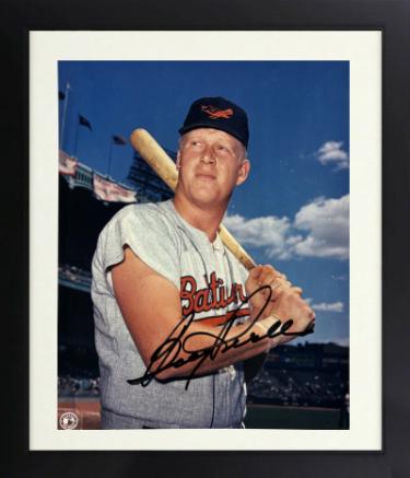 Boog Powell signed Baltimore Orioles MLB Licensed 8x10 Photo minor dings Custom Framing- COA (AL MVP)