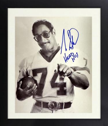 George Starke signed Washington Vintage 8x10 Photo w/ Head Hog minor dings Custom Framing- COA