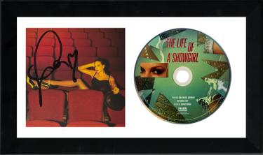 Taylor Swift 2025 The Life of a Showgirl CD Signed 4.75x4.75 Photo Art Card #4 w/ Heart 6.5x12 Custom Framing- Beckett Review