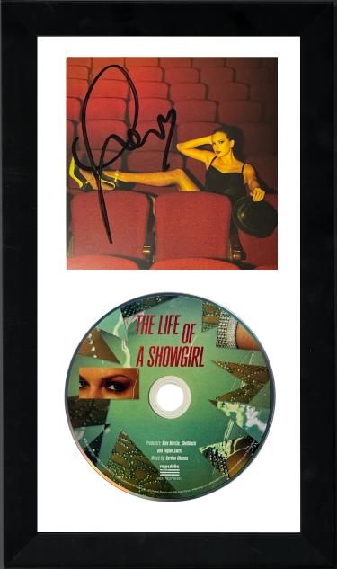 Taylor Swift 2025 The Life of a Showgirl CD Signed 4.75x4.75 Photo Art Card #4 w/ Heart 6.5x12 Custom Framing- Beckett Review
