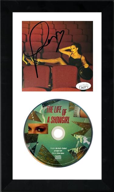 Taylor Swift 2025 The Life of a Showgirl CD Signed 4.75x4.75 Photo Art Card #4 w/ Heart Custom Framed- JSA #CF60777