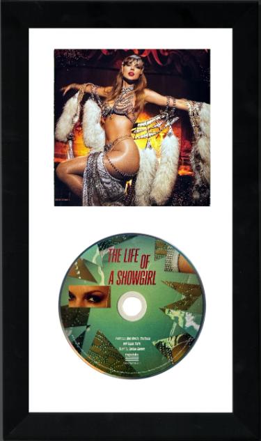 Taylor Swift 2025 The Life of a Showgirl CD/Booklet Framed (6.5"x12")- BRAND NEW