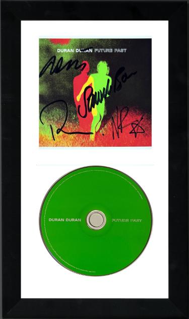 Duran Duran signed 2021 Future Past Art Card/CD  Custom Framing- 4-sigs- COA (Taylor/Le Bon/Rhodes/Taylor)