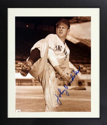 Johnny Vander Meer signed Cincinnati Reds MLB 8x10 Photo minor dings Custom Framing- COA (4XAS/Dutch Master)