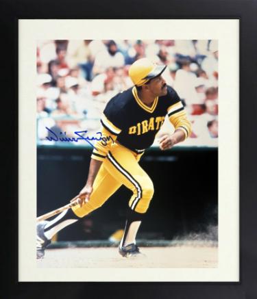 Willie Stargell signed Pittsburgh Pirates 8x10 Photo Custom Framing- COA (HOF/2 X WS Champ)