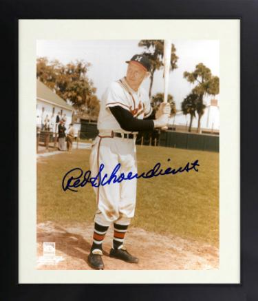 Red Schoendienst signed Milwaukee Braves MLB Licensed 8x10 Photo Custom Framing- COA/Show Ticket (HOF)