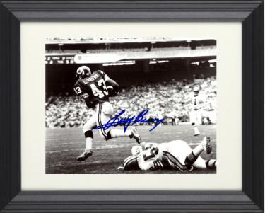 Larry Brown signed Washington Vintage B&W 8x10 Photo Custom Framing- COA (1972 MVP)